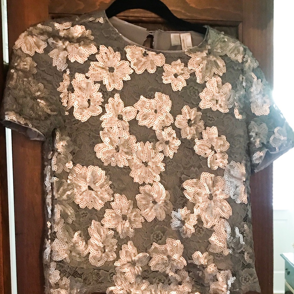 Forever 21 Exclusive Sequin Crop Top